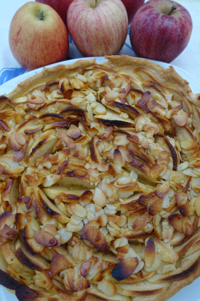 istock Apple and slivered almond pie   Homemade pie 1219660814