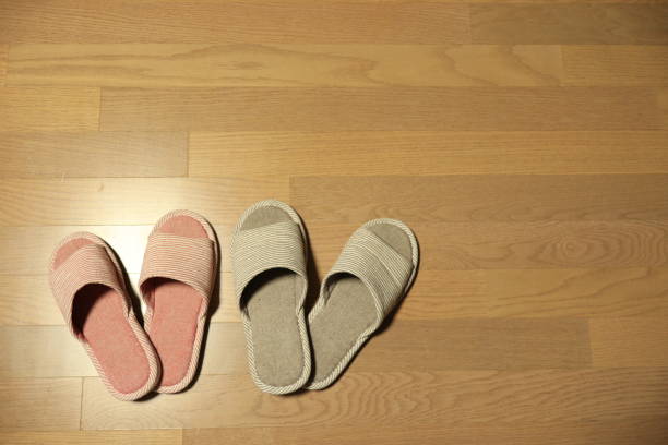 istock The in-house slippers 1219661048