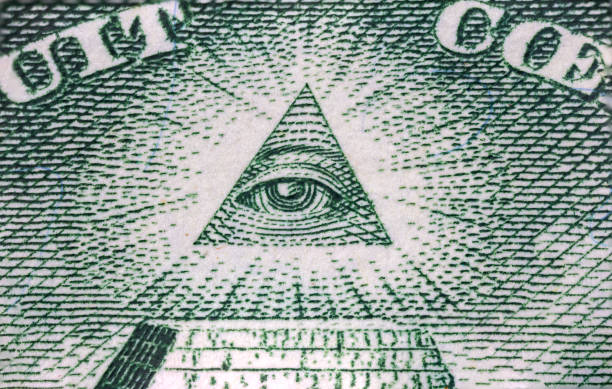 istock Extreme macro of US Dollar banknote 1219661628