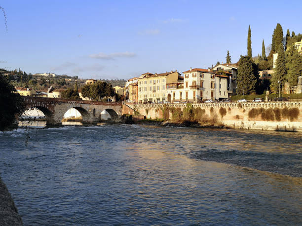 istock Ponte Pietra and Adige river, Verona, Veneto 1219669549