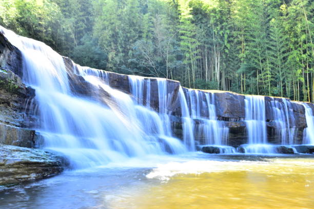 istock Silky Wide Waterfall at Local Place 1219670325