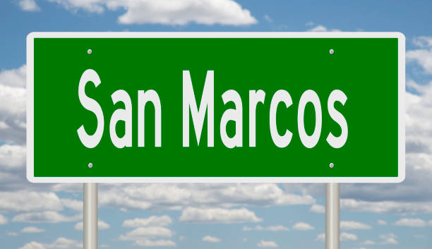 San Marcos highway sign