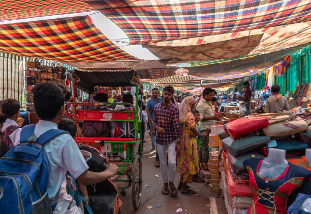 meena bazaar - delhi india islam jama masjid imagens e fotografias de stock