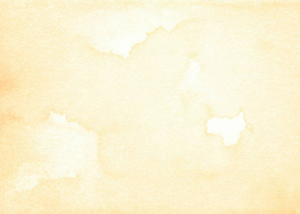 Textured Watercolor Yellow Cream Gradient Color Background Painting