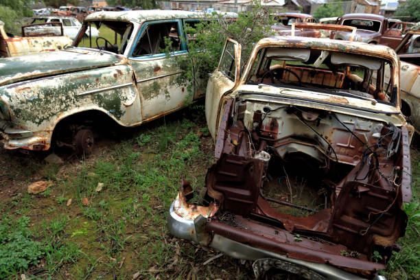 istock Rusty Old Abandoned Vehicle Wreck Car Holden Weathered 1219679244