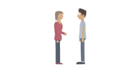 Conversation Animation Of A Dialogue Between Two People Cartoon Stock Video  - Download Video Clip Now - iStock