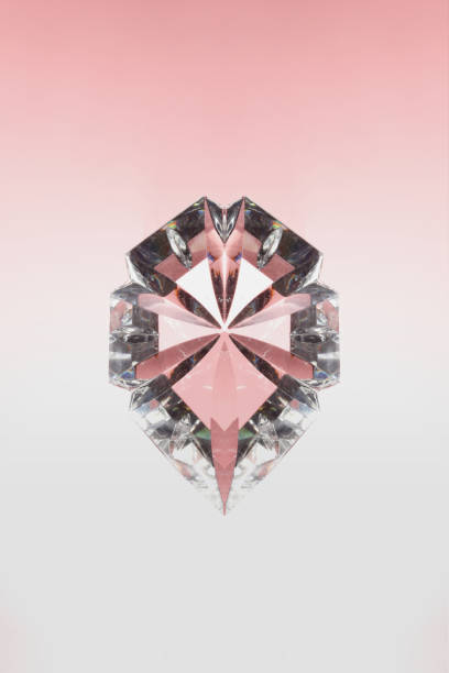 istock Crystal Jewel in Pink Background. 1219681403