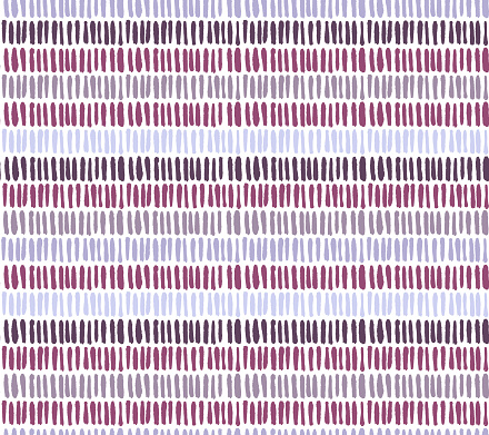 Geometric seamless pattern with multicolored vertical stripes. Vector background made of hatching. Weaving design. Good for textile and fabric.