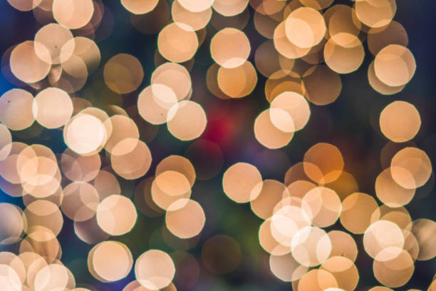 Abstract background of multicolored spots of light