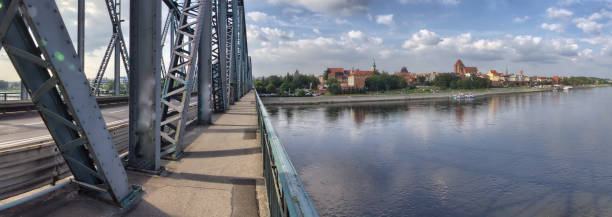 istock Torun - Pilsudski Bridge at Vistula river 1219684804