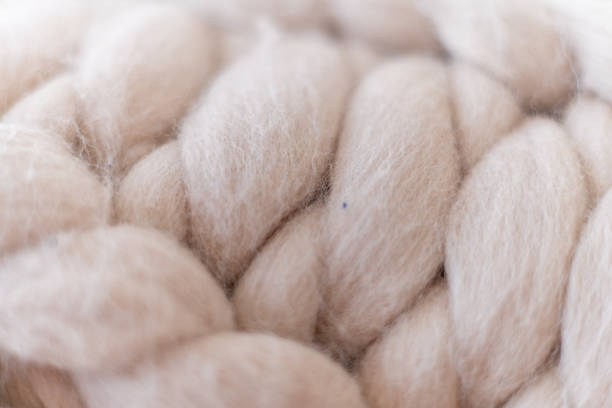 istock Knitted fabric background close up. Merino wool. 1219687284