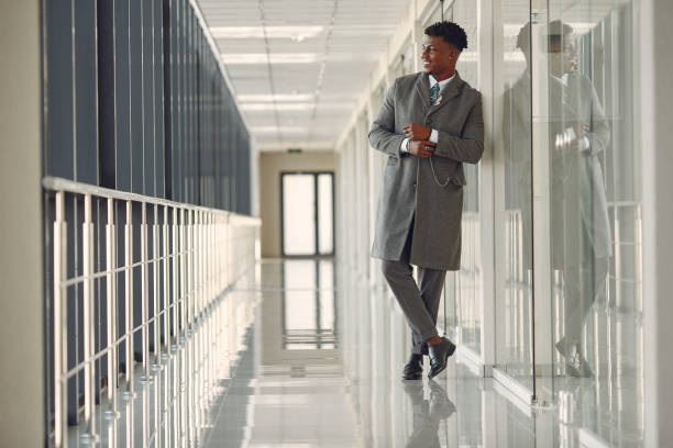 istock Elegant black man in the office 1219689163