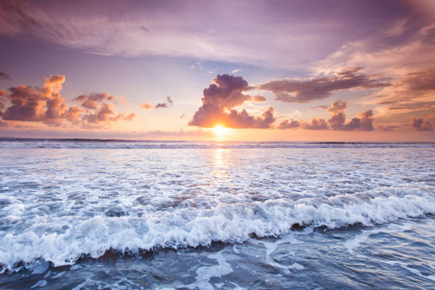 istock Amazing sunset from Bali beach 1219694617
