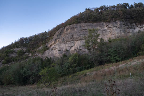 istock Sandstone cliff, Contrafforte Pliocenico, Italy 1219696991