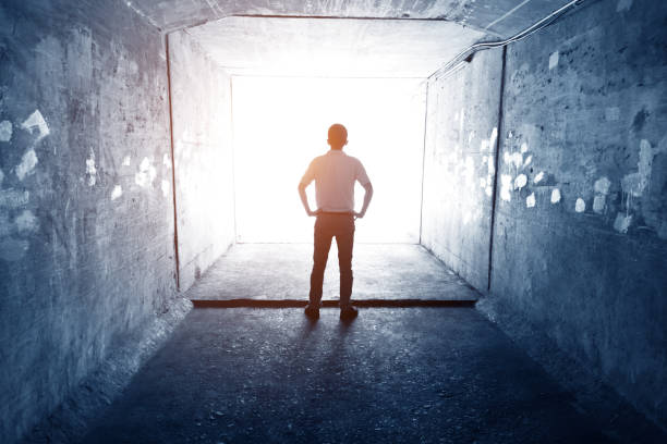 istock Men standing in the tunnel 1219699026