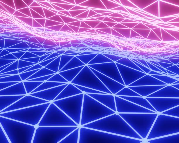 istock Abstract network connection. For web site, wall paper, poster, placard, ad, cover and print materials. Creative art, modern abstract concept 1219703074