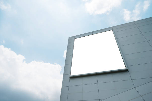 istock Blank billboard on the wall of shopping mall 1219704373