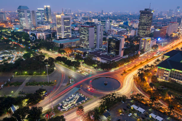 istock Dusk in Jakarta Central Business District 1219705719