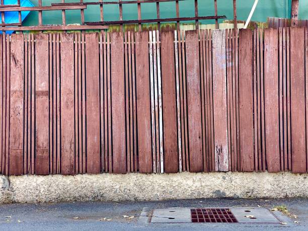 istock Old wooden walls 1219707990