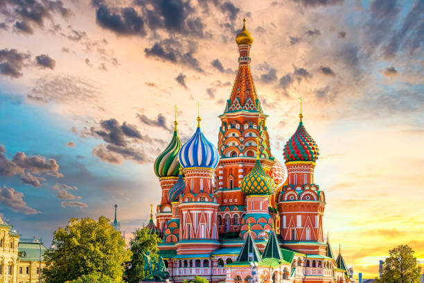 istock St. Basil's Cathedral ancient architecture on Red Square in Moscow City, Beautiful ancient architecture building in Moscow City, St. Basil's Cathedral church Cathedral of Vasily the Blessed, Russia, Bucket list dream destination. 1219709578