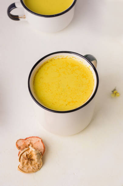 istock golden milk on a white background. traditional indian drink. vertical image 1219709617