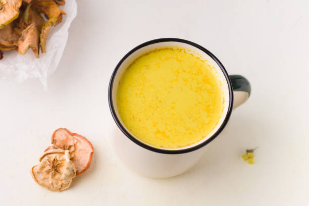 istock milk tea and india with turmeric on a white background in a mug 1219709619