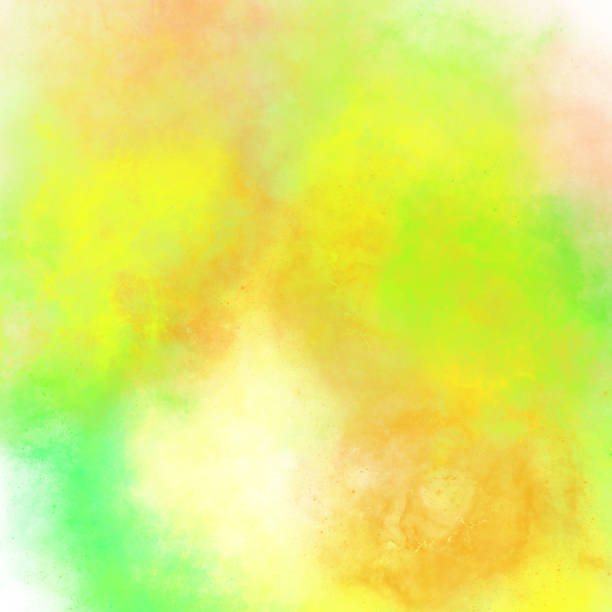istock Gradient green yellow abstract backdrop wallpaper background. Nebula effect, watercolor stains for design and decoration 1219713811