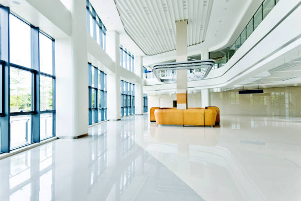istock Reception table on hospital lobby 1219713846