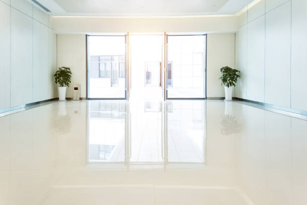 istock Entrance hall in modern office building 1219714997