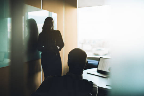 istock Business meeting in a board room 1219720013