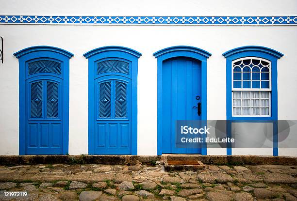 Old Colonial Facade Stock Photo - Download Image Now - House, Brazil, Parati