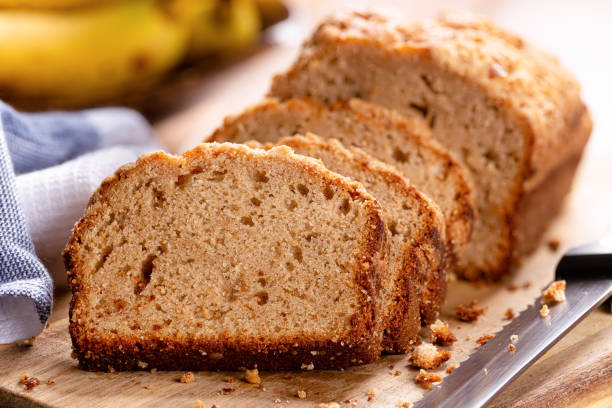 istock Sliced Banana Nut Loaf Cake 1219722311