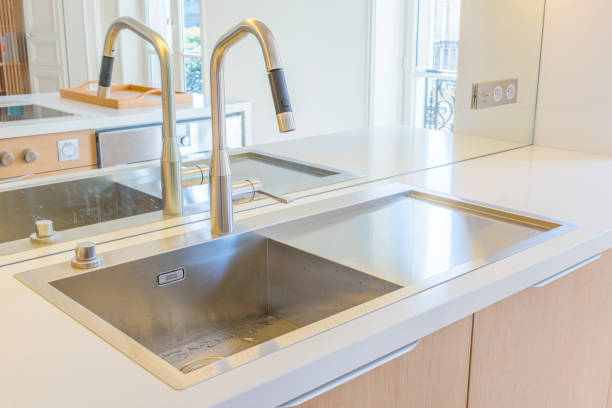 istock Premium kitchen in a luxury apartment 1219722687