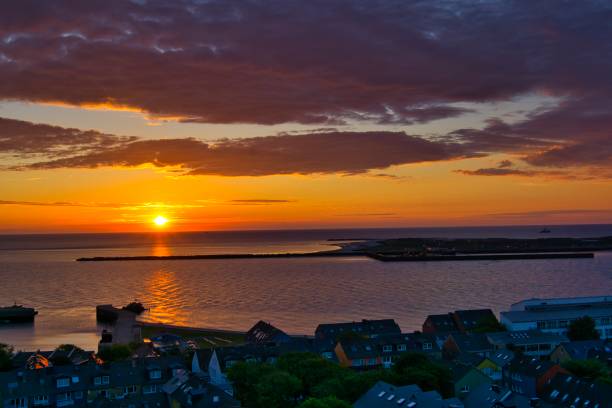 Heligoland - island dune - sunrise