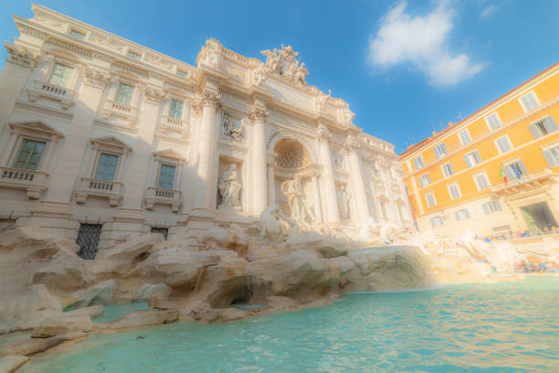 istock World famous Trevi fountain in Rome 1219732826