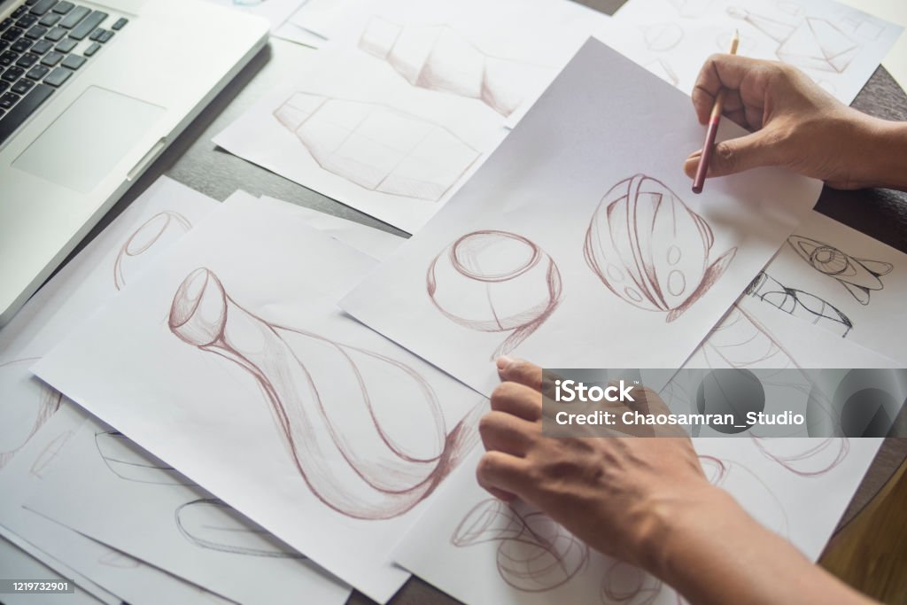 Product Making Drawing Production Designer Sketching Drawing Development Design Product ...
