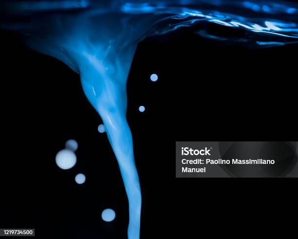The Blue Hurricane Stock Photo - Download Image Now - Spiral, Water, Abstract