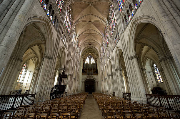 istock Troyes (Champagne, France) - Cathedral interior, in gothic style 121973779