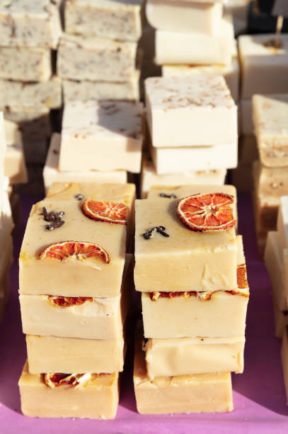 istock Organic handmade natural olive oil soap. 1219738123