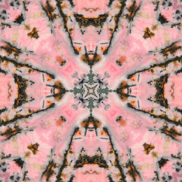 istock Rhodonite rock, kaleidoscopic pattern No.5 1219739696