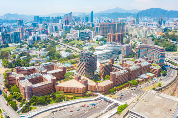 istock Drone view of The Hong Kong Polytechnic University 1219740958