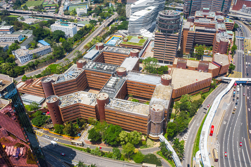 Drone view of The Hong Kong Polytechnic University