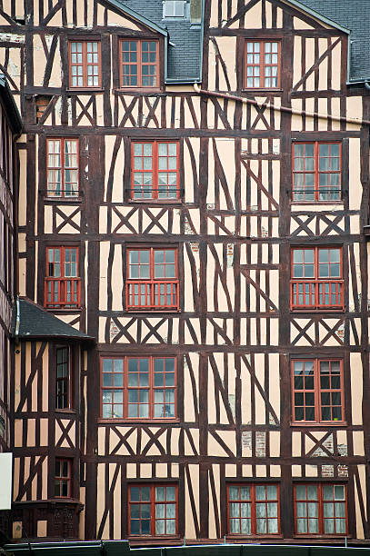 istock Rouen (Haute-Normandy, France) - Exterior of half-timbered house 121974199
