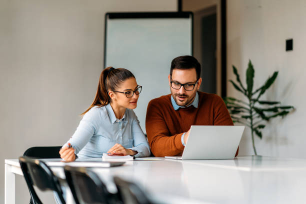 istock Coworkers working together in the office 1219742175