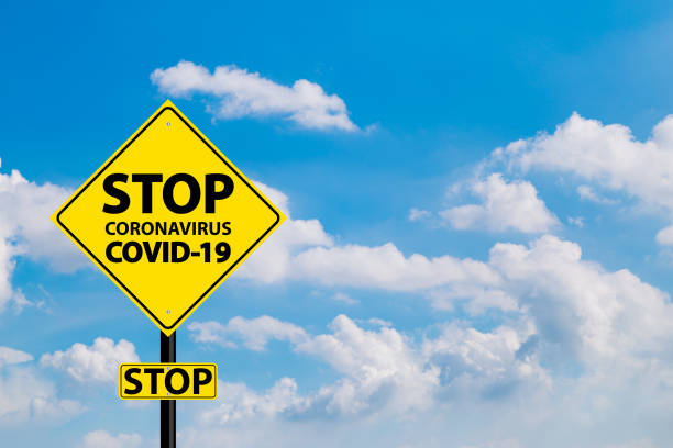 istock Stop warning sign coronavirus covid 19 1219742512