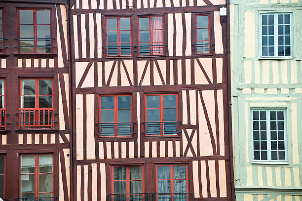 istock Rouen (Haute-Normandy, France) - Exterior of half-timbered house 121974303