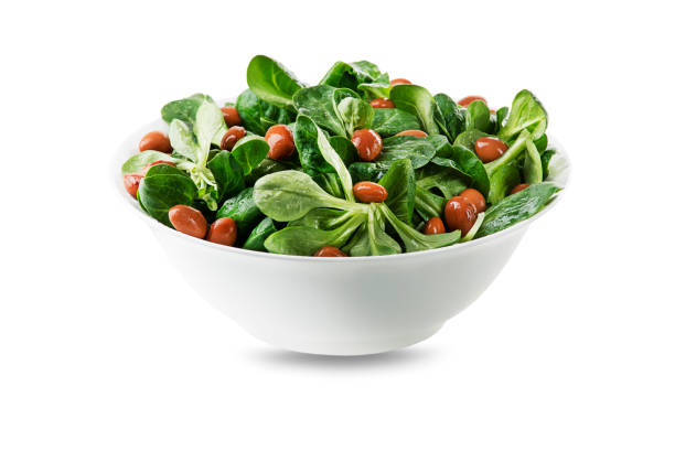 istock Corn salad leaves or lamb's lettuce or Valerianella locusta 1219744373