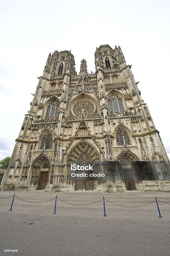 Toul (Lorraine, Francja)-Katedra Fasada - Zbiór zdjęć royalty-free (Architektura)