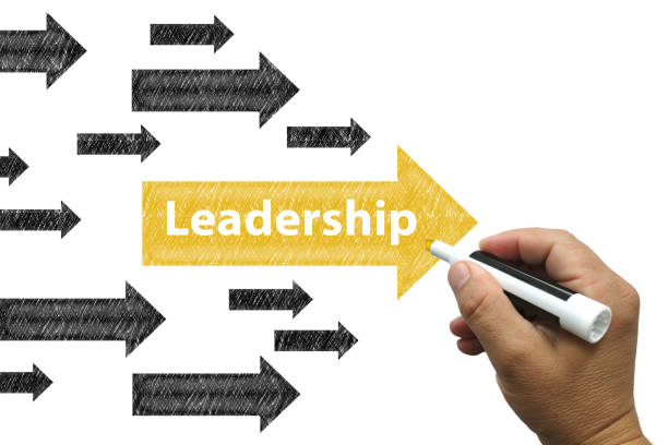 istock Leadership business competition drawing arrow 1219747002