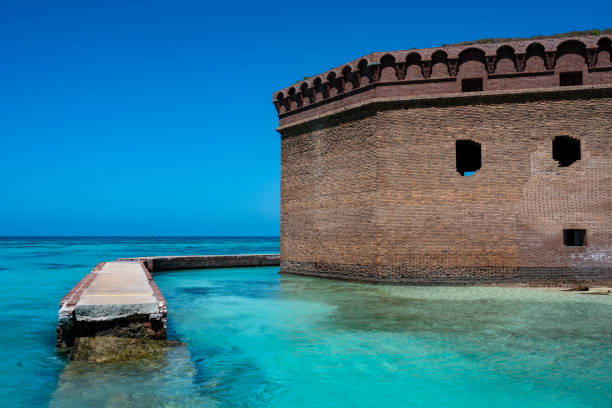 istock Fort Jefferson Moat And Brick Walls 1219747230